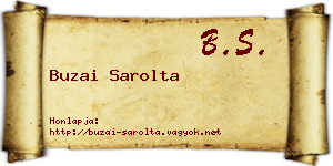 Buzai Sarolta névjegykártya